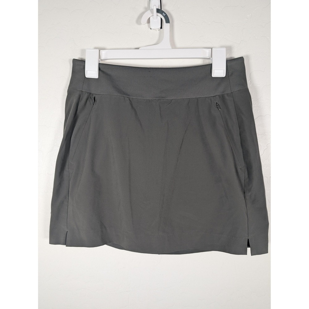 Athleta Skort Womens 6 Gray Soho Built-In Shorts Zipper Pockets Activewear‎ Golf